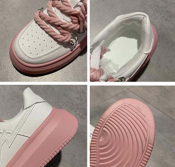 厚底 スニーカー ロープ 韓国 ストリート 原宿系 オルチャン ダンス K-POP 靴 衣装 レディース HIPHOP Y2K 