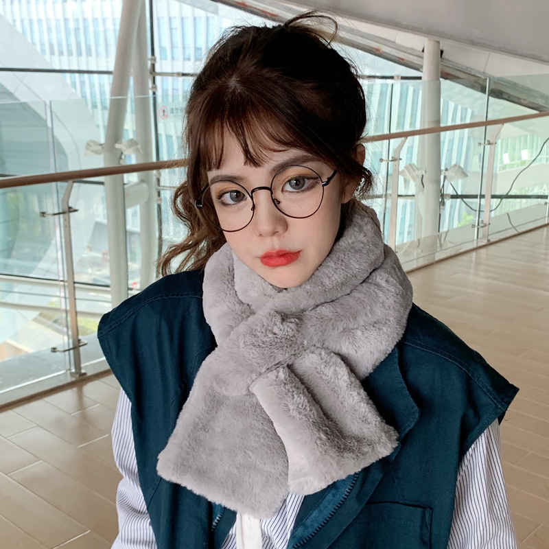 。 ファー マフラー レディース 冬 。 リバーシブル ティペット 秋冬防寒 柔らかい スリット 暖かい 6色展開 ソフト ふわふわ 防寒 差し込み 