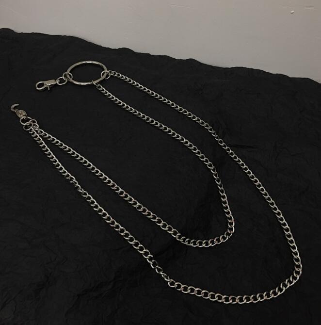 2連 ウォレットチェーン ベルトチェーン 韓国 ストリート HIPHOP K-POP パンク 原宿系 6ACC-200 ダンス 衣装 レディース 