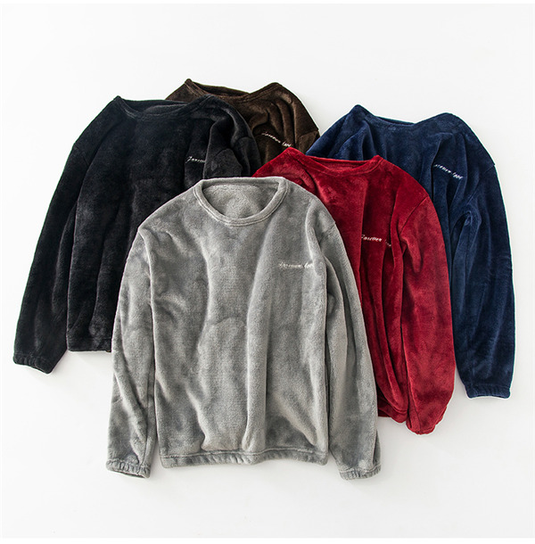 厚手 パジャマ メンズ もこもこ 上下セット あったか 寝巻き 裏起毛 ルームウェア 長袖 ふわふわ 部屋着 男性用 冬 ズボン セットアップ 秋 