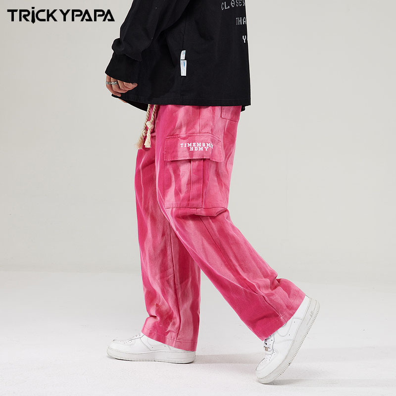 タイダイ柄 カーゴパンツ 韓国 ストリート HIPHOP 原宿系 Y2K ダンス レディース K-POP 衣装 