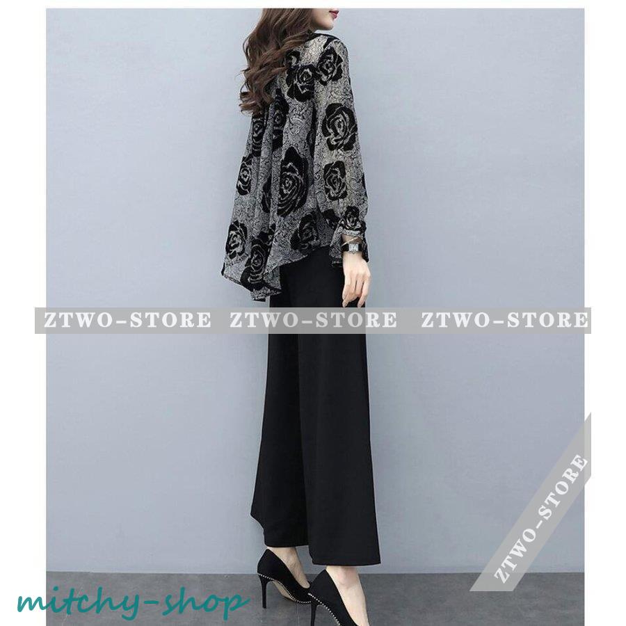 セットアップ レディース ワイドパンツ 着痩せ パンツドレス 結婚式 入学式 ガウチョパンツ パーティードレス 大きいサイズ 上品 おしゃれ 卒業式 通勤 春秋夏 