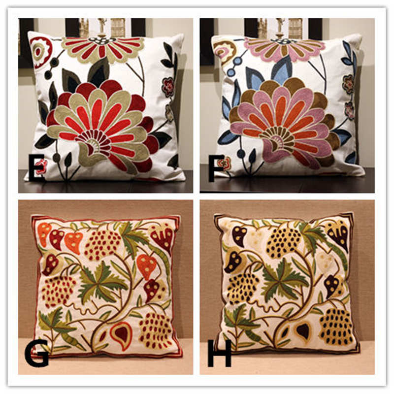 お取り寄せ商品 ソファー 背もたれ クッションカバー 45CM×45CM 枕カバー まくらカバー 刺 ピローケース 抱き枕カバー クッションカバー ししゅう 花柄 