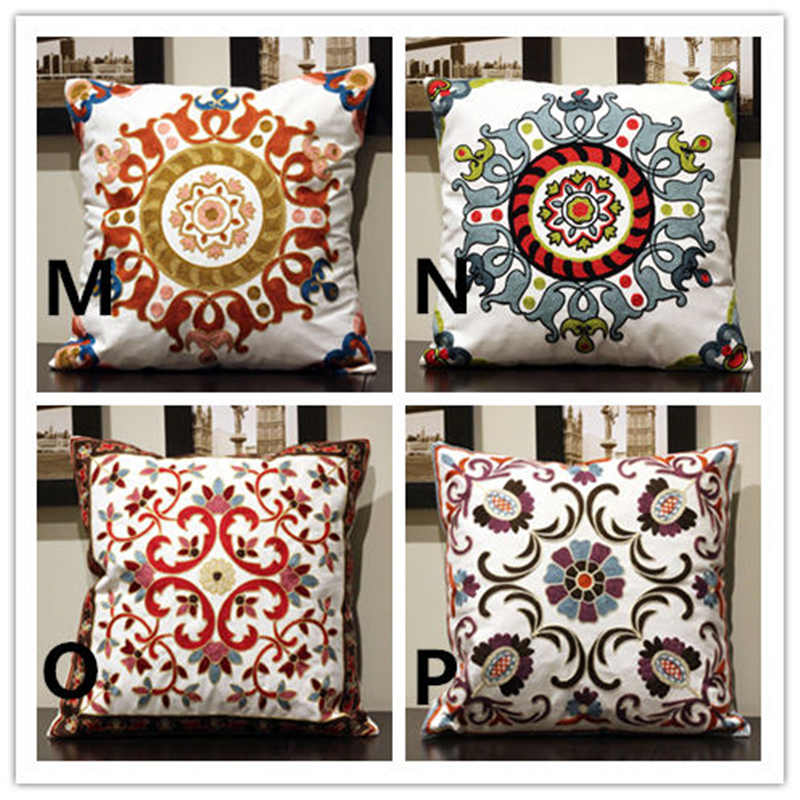 お取り寄せ商品 ソファー 背もたれ クッションカバー 45CM×45CM 枕カバー まくらカバー 刺 ピローケース 抱き枕カバー クッションカバー ししゅう 花柄 