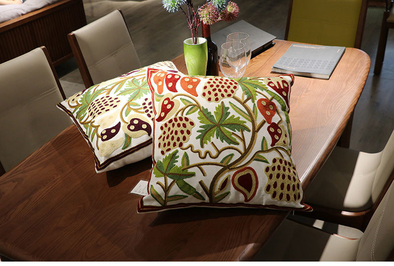 お取り寄せ商品 ソファー 背もたれ クッションカバー 45CM×45CM 枕カバー まくらカバー 刺 ピローケース 抱き枕カバー クッションカバー ししゅう 花柄 