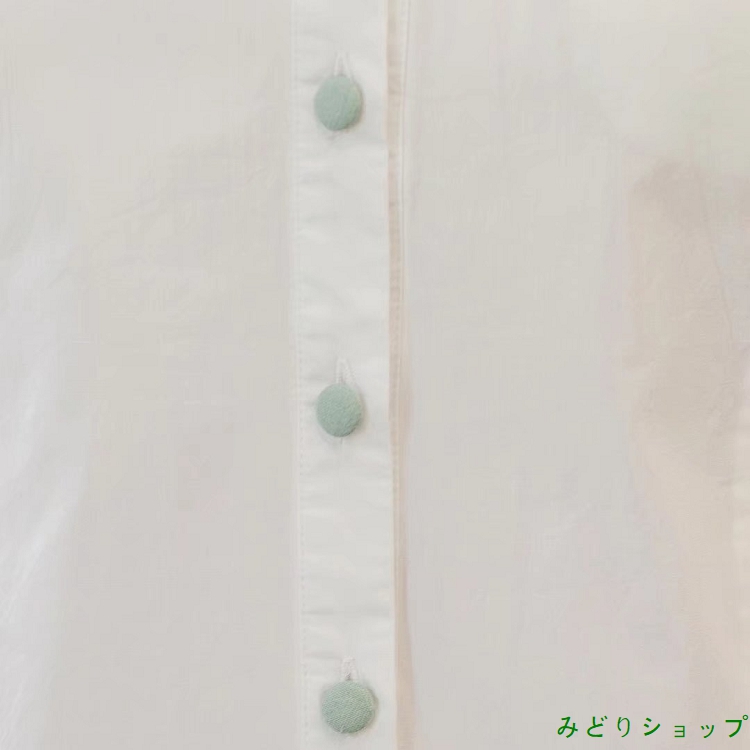 シャツ ブラウス 花柄 刺繍 長袖 ナチュラル レディース 