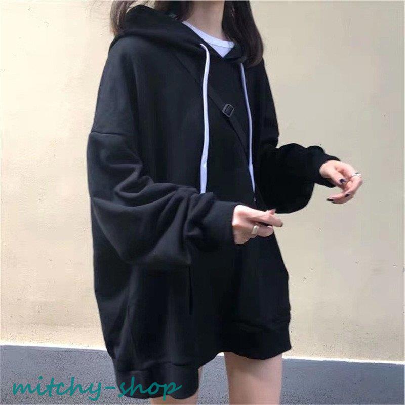 レディース カットソー Tシャツ フード付き ロングT 長袖 春 カジュアル トップス スポーツ 秋 ゆったり プルオーバー スウェット 