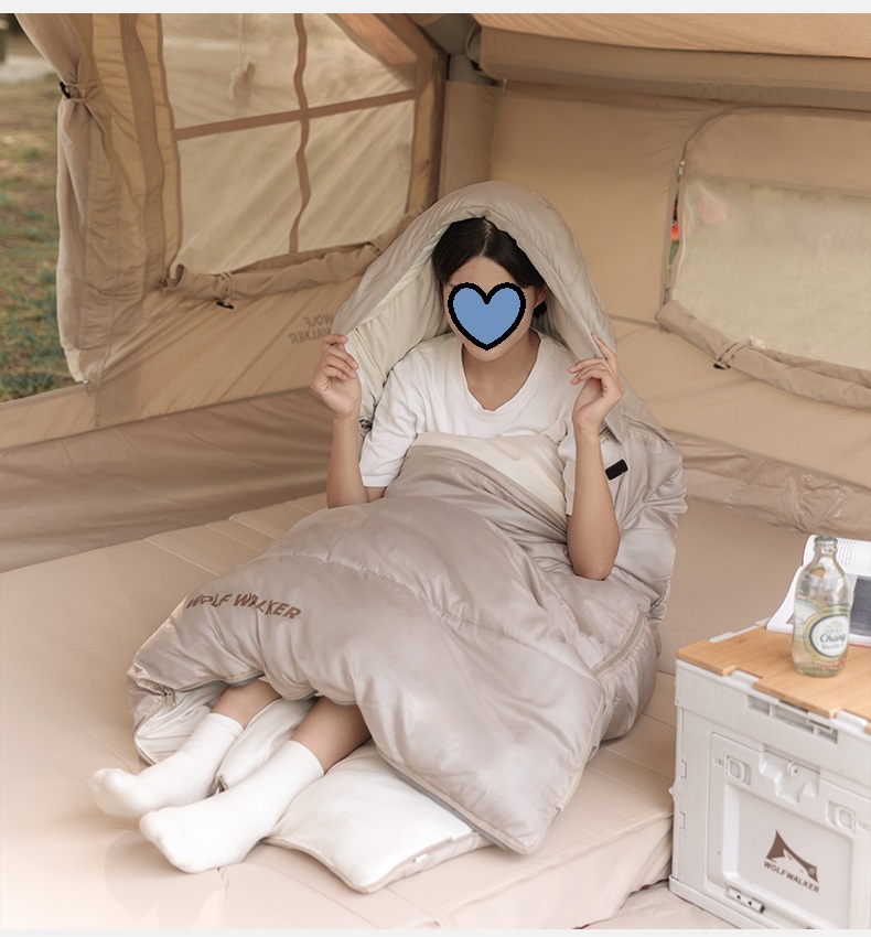 寝袋 シュラフ封筒型 軽量 保温 防水 スリーピングバッグ アウトドア 登山 収納パック付き 防災用 車中泊 避難用 春夏秋冬 丸洗い可能 キャンプ コンパクト 