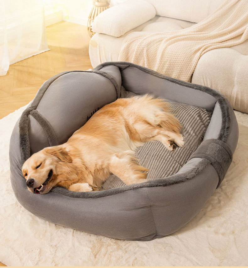 ペットベッド 大型犬 犬ベッド 猫ベッド ペットベッド クッションベッド 洗濯可能 秋 冬 猫 小型犬 大きいサイズ 四季通用 柔らかい ソファ ベッド 多頭飼い 