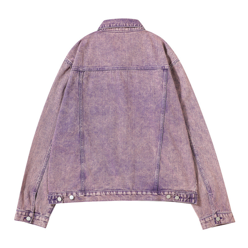 ケミカルウォッシュ デニム ジャケット ジージャン 韓国 ストリート 原宿系 ダンス衣装 HIPHOP レディース Y2K 