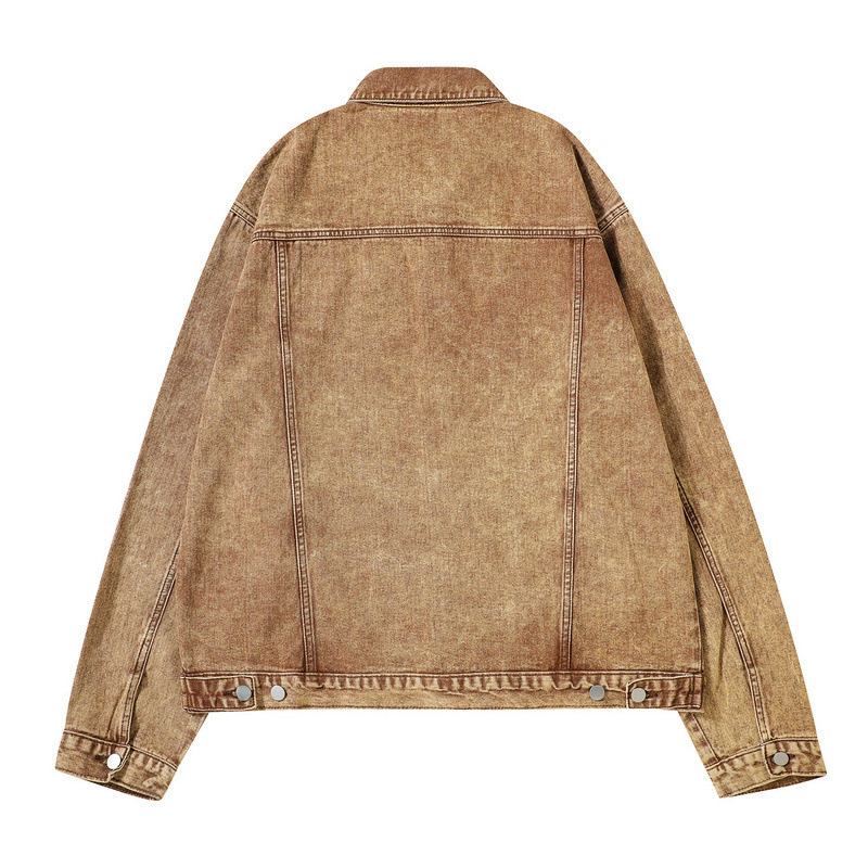 ケミカルウォッシュ デニム ジャケット ジージャン 韓国 ストリート 原宿系 ダンス衣装 HIPHOP レディース Y2K 