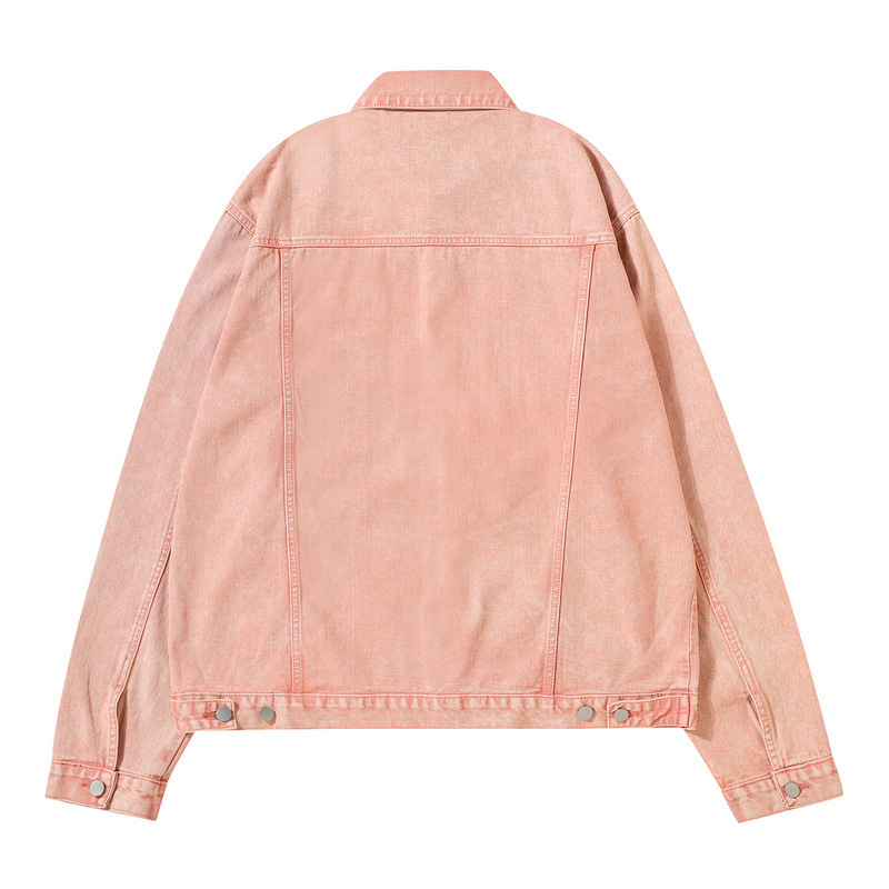 ケミカルウォッシュ デニム ジャケット ジージャン 韓国 ストリート 原宿系 ダンス衣装 HIPHOP レディース Y2K 