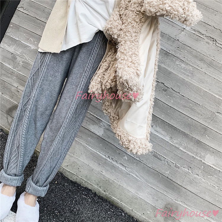 テーパードパンツ レディース 秋冬 九分丈 ニット ワイドズボン 通勤 カジュアル韓国風 ボ大きいサイズ 体型カバー40代50代30代 おしゃれ 
