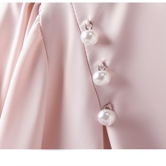 レディース シャツ エレガントオフィスシャツ 2色選び トップス ブラウス 春夏 オシャレ カジュアル風 きれいめ 長袖 着痩 