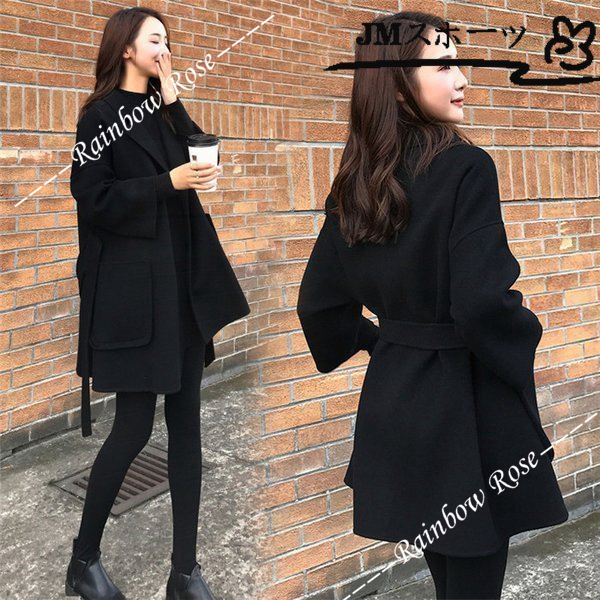 チェスターコート トレンチコート レディース ミディアム丈 秋 冬 ラシャ お洒落 アウター 大きいサイズ ゆったり 上品 コート 中綿 着痩せ 