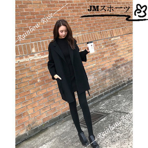 チェスターコート トレンチコート レディース ミディアム丈 秋 冬 ラシャ お洒落 アウター 大きいサイズ ゆったり 上品 コート 中綿 着痩せ 