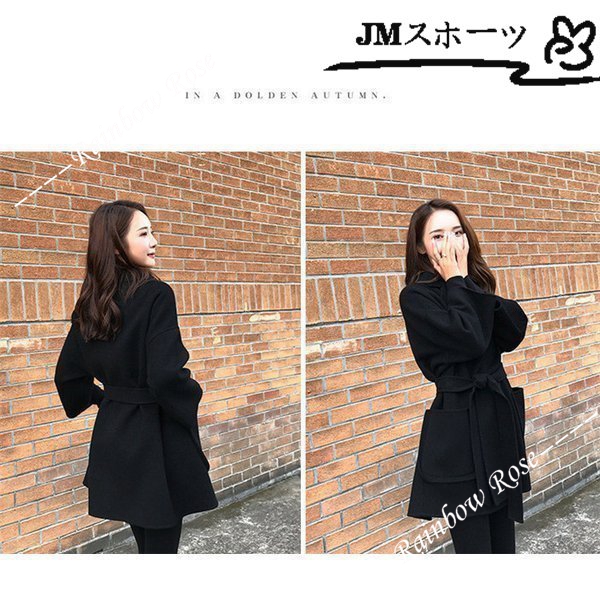 チェスターコート トレンチコート レディース ミディアム丈 秋 冬 ラシャ お洒落 アウター 大きいサイズ ゆったり 上品 コート 中綿 着痩せ 