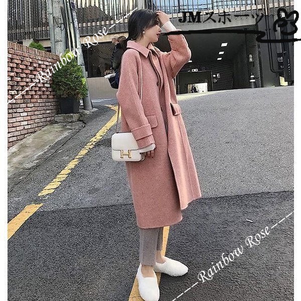 チェスターコート レディース 大きいサイズ 秋冬 ロング丈 アウター 通勤 体型カバー 通学 着痩せ 2色 お洒落 