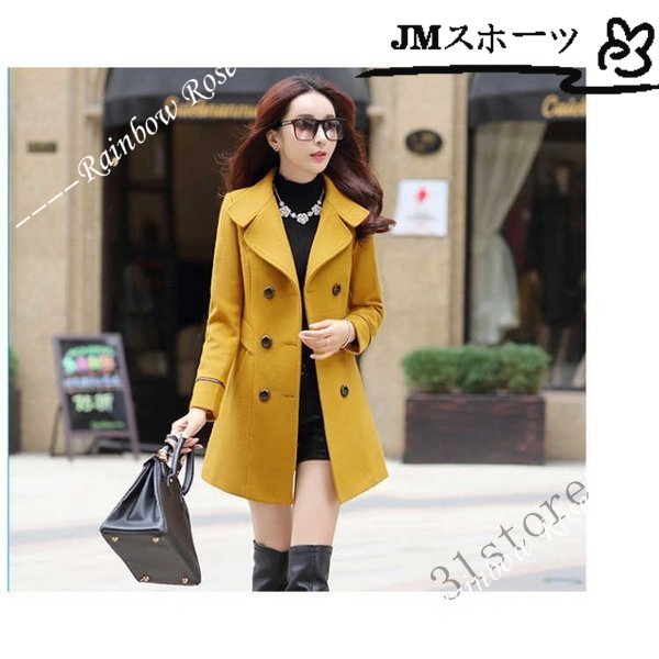 チェスターコート レディース 秋冬 40代 チェスターコート きれいめ オフィス 韓国風 アウター ミディアム丈 ラシャコート 着痩せ 通勤 