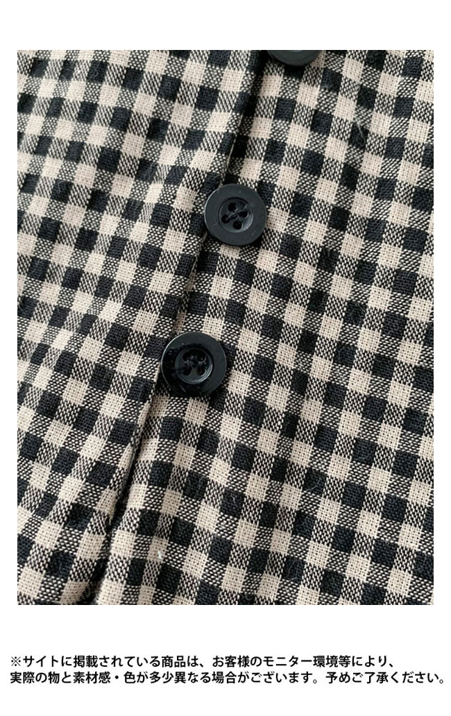 送料無料 ブラウス 長袖 プルーオーバー レディース ギャザーブラウス チェック柄ブラウス 長袖ブラウス レトロ ギンガムチェック 春秋 ゆったり 綿混 