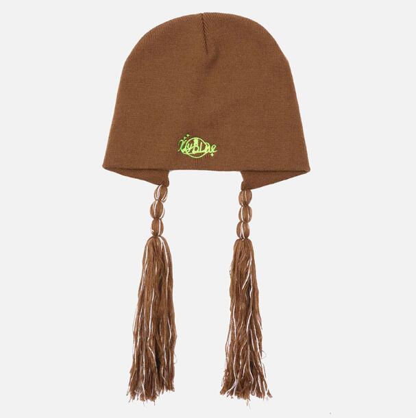 チューヨ ポンポン 耳あて ロゴ ニット帽 韓国 K-POP Y2K ダンス レディース HIPHOP 原宿系 衣装 ストリート オルチャン 