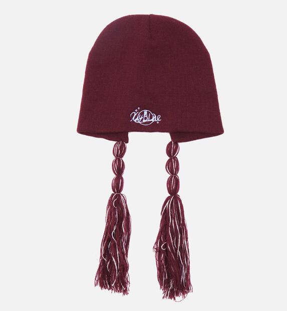 チューヨ ポンポン 耳あて ロゴ ニット帽 韓国 K-POP Y2K ダンス レディース HIPHOP 原宿系 衣装 ストリート オルチャン 