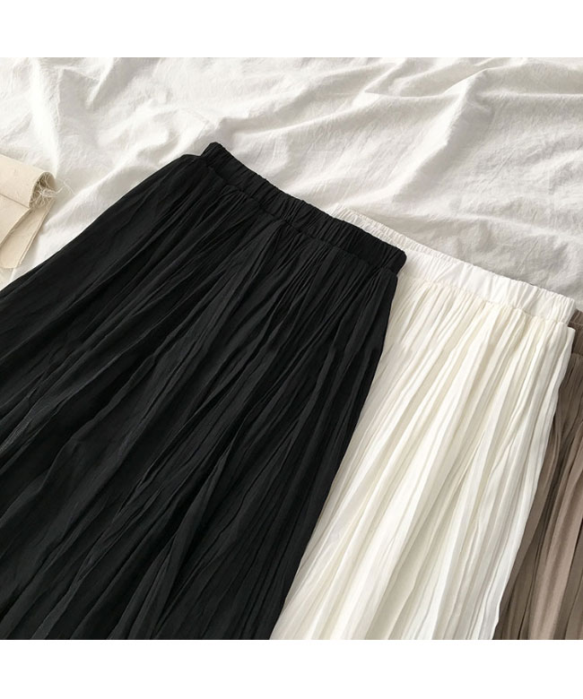 送料無料 プリーツスカート レディース ロングスカート Aライン ギャザースカート マキシ丈 ウエストゴム スカート サマースカート 裏地付き 夏 春秋 