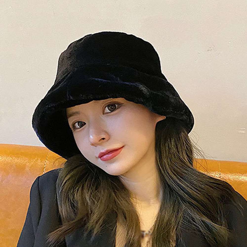 バケット ハット レディース 帽子 ファー ふわふわ 厚手 冬 暖かい 