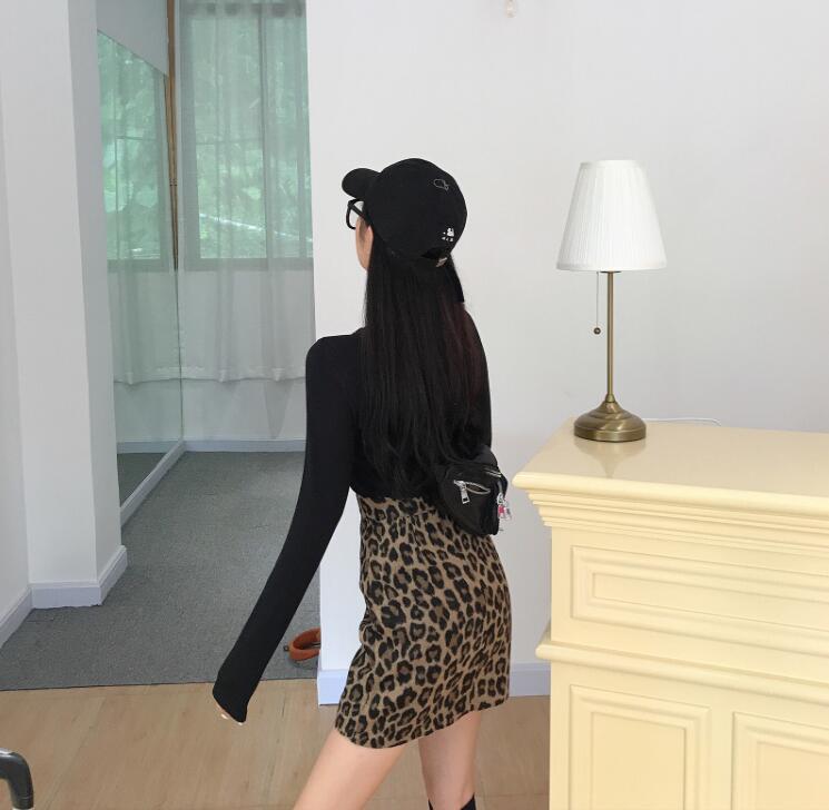 短納期！秋冬スカート レオパード Aラインスカート レディース ヒョウ柄 スカート 豹柄 ミニスカート 冬 ファスナー付き 膝上丈 春秋 