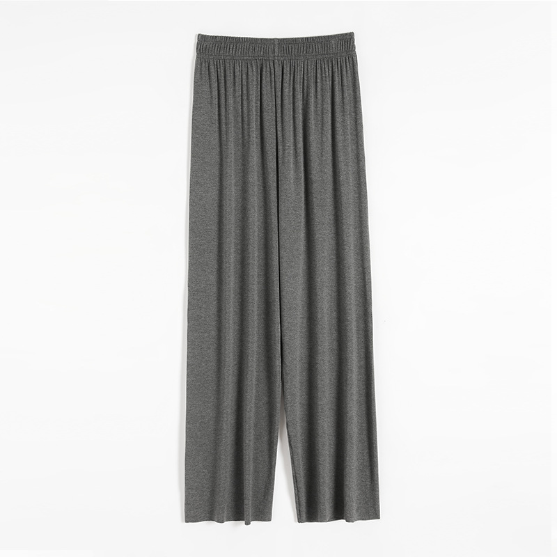 ロング丈 無地 ワイドパンツ ストレート ハイウエスト 冷感 着痩せ 通気 エレシルエット お洒落 カジュアル ゆったり スポーツ 春夏 