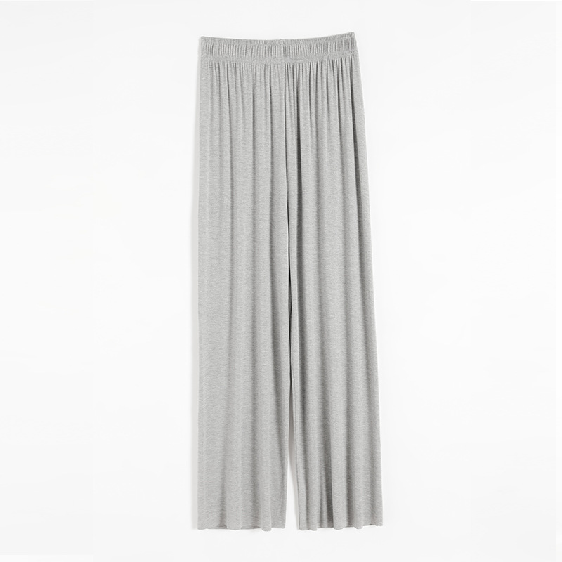 ロング丈 無地 ワイドパンツ ストレート ハイウエスト 冷感 着痩せ 通気 エレシルエット お洒落 カジュアル ゆったり スポーツ 春夏 