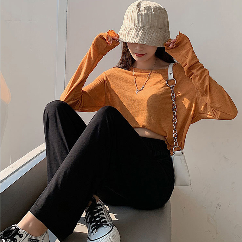 ロング丈 無地 ワイドパンツ ストレート ハイウエスト 冷感 着痩せ 通気 エレシルエット お洒落 カジュアル ゆったり スポーツ 春夏 