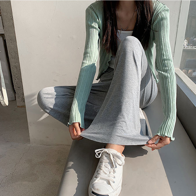 ロング丈 無地 ワイドパンツ ストレート ハイウエスト 冷感 着痩せ 通気 エレシルエット お洒落 カジュアル ゆったり スポーツ 春夏 