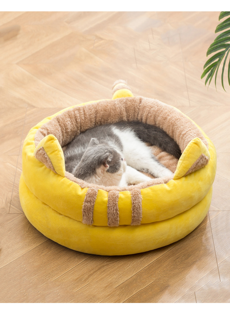 ペットベッド ドーム型 ペットハウス 秋冬用 犬ベッド 猫ベッド ふわふわ 滑り止め ボール付き 洗える おしゃれ 寒さ対策 可愛い ぐっすり眠れる キャットハウス