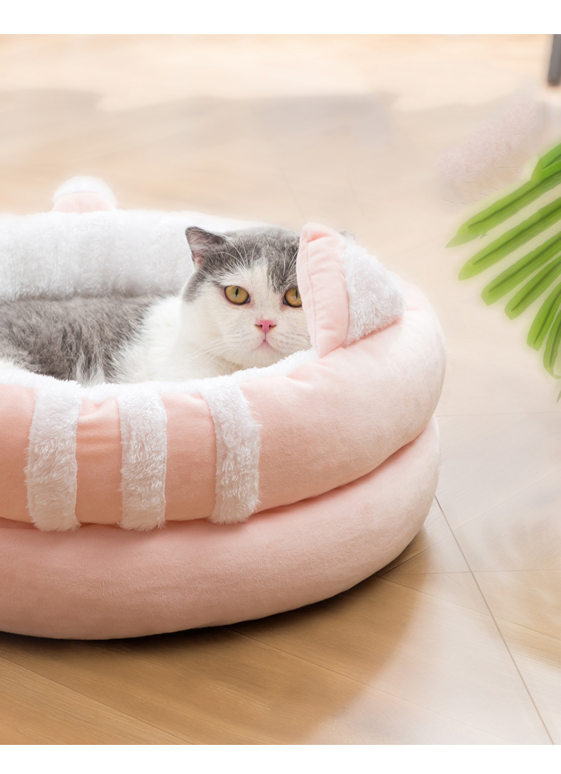 ペットベッド ドーム型 ペットハウス 秋冬用 犬ベッド 猫ベッド ふわふわ 滑り止め ボール付き 洗える おしゃれ 寒さ対策 可愛い ぐっすり眠れる キャットハウス