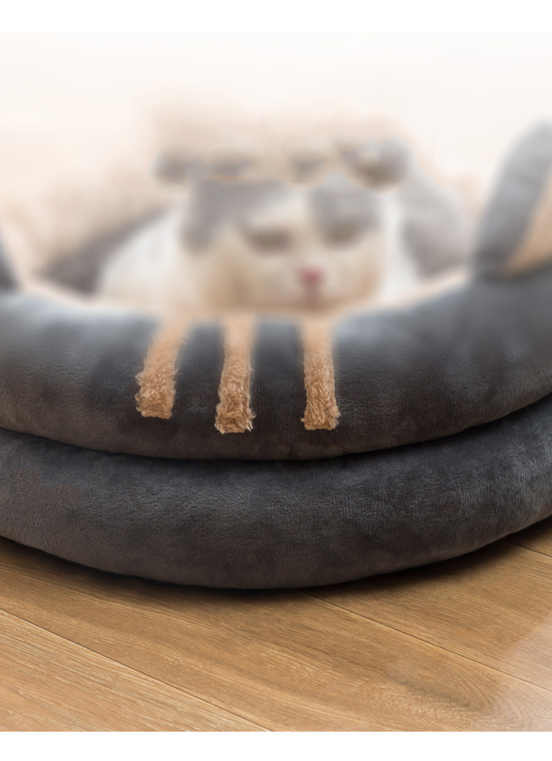 ペットベッド ドーム型 ペットハウス 秋冬用 犬ベッド 猫ベッド ふわふわ 滑り止め ボール付き 洗える おしゃれ 寒さ対策 可愛い ぐっすり眠れる キャットハウス