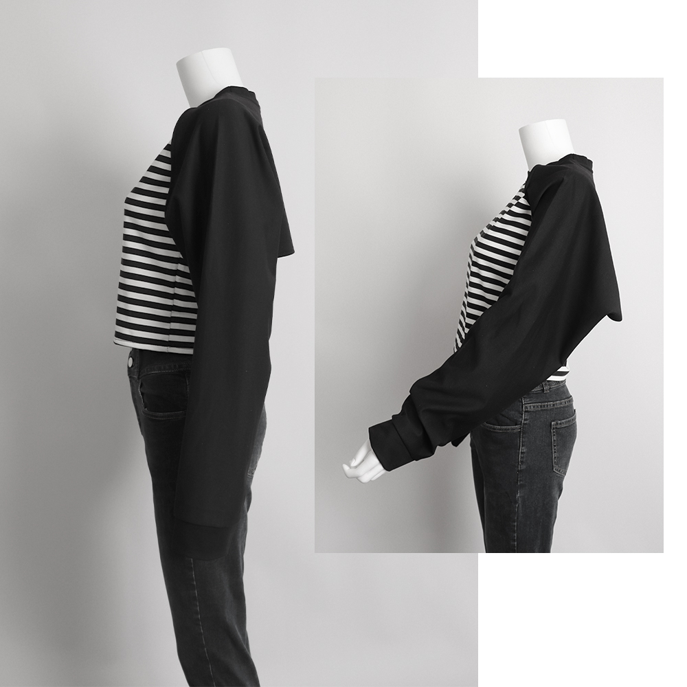 レイヤード スウェット レディース 長袖  