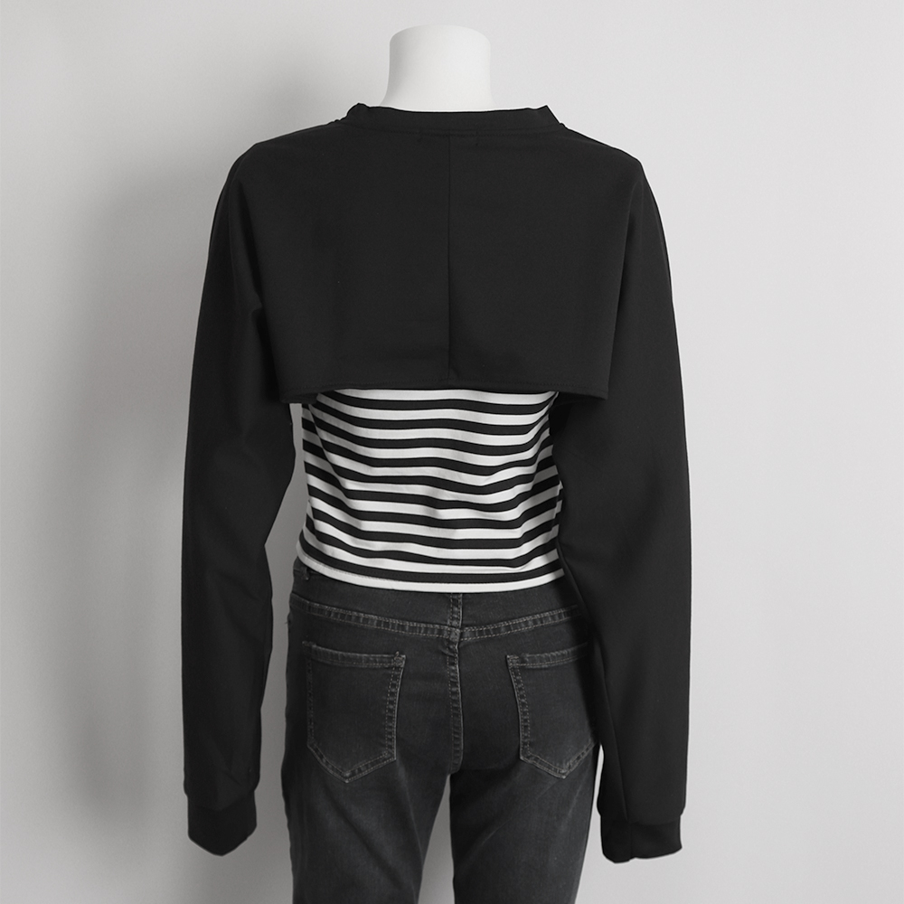 レイヤード スウェット レディース 長袖  