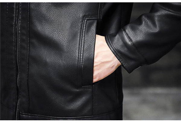 レザージャケット 革ジャン メンズ ブルゾン 裏起毛 アウターバイク ライダースジャケット 冬 着痩せ 開襟 テーラードジャケット 防風 秋冬 暖かい 