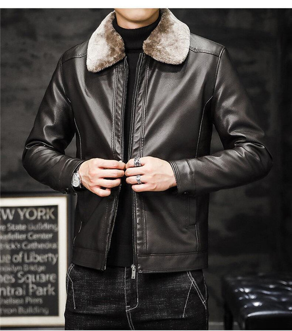 レザージャケット 革ジャン メンズ ブルゾン 裏起毛 アウターバイク ライダースジャケット 冬 着痩せ 開襟 テーラードジャケット 防風 秋冬 暖かい 