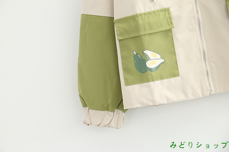 アウター ジャケット アボカド バイ長袖 森ガール レディース  