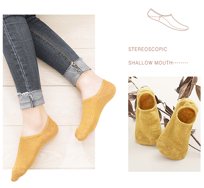 ソックス 靴下レディース 秋冬 無地 リブ おしゃれ くるぶし フットカバー 綿  送料無料 滑り止め スニーカー 脱げない 薄手 