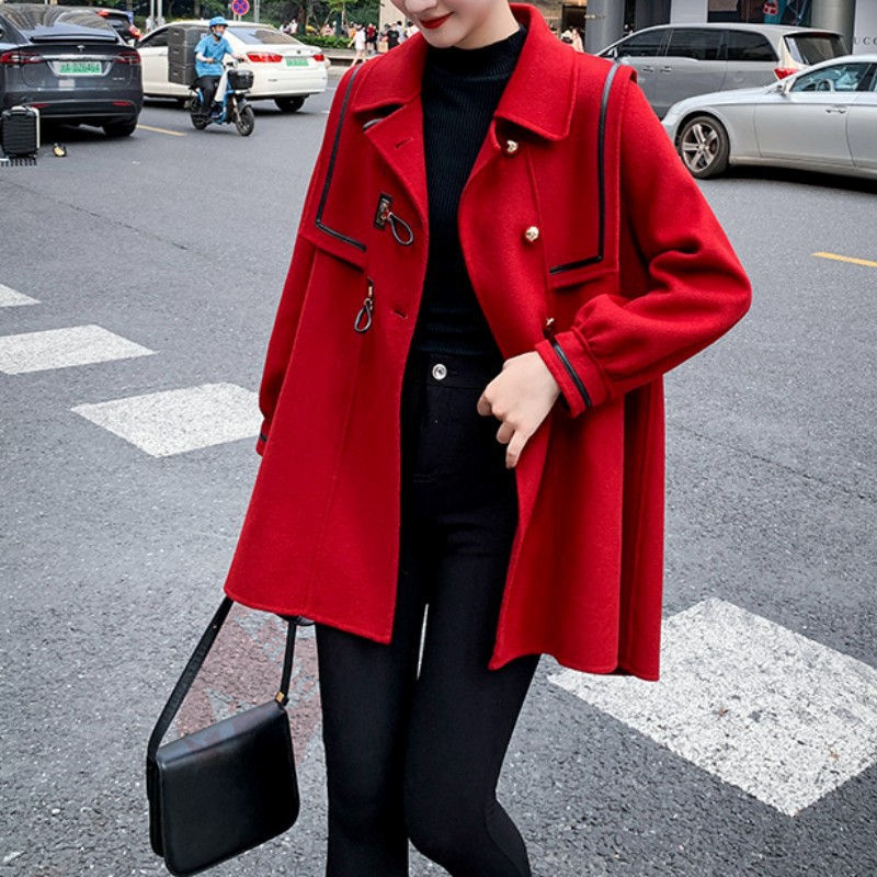 ジャケット レディース 40代 長袖ノーカラージャケット ショット丈ツイードコートアウター 秋服 送料無料 結婚式 七五三 韓国風 入学式 オフィス 通勤OL 卒業式 