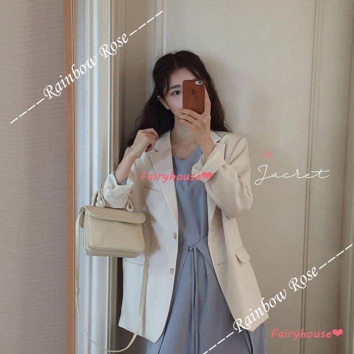 ブレザー スーツ 春服 レディース 40代 長袖テーラードジャケット 韓国風 オシャレスーツ 30代アウター オフィス ブレザー シンプル カジュアル 春コート 