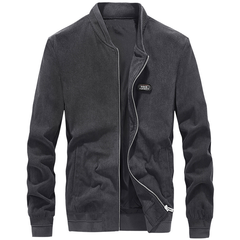 ミリタリージャケット メンズ コーデュロイ コール天 秋物 ワンポイントデザイン ブルゾン アウター ジャケット MA-1 ワークスタイル 作業着 