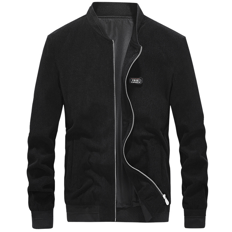 ミリタリージャケット メンズ コーデュロイ コール天 秋物 ワンポイントデザイン ブルゾン アウター ジャケット MA-1 ワークスタイル 作業着 