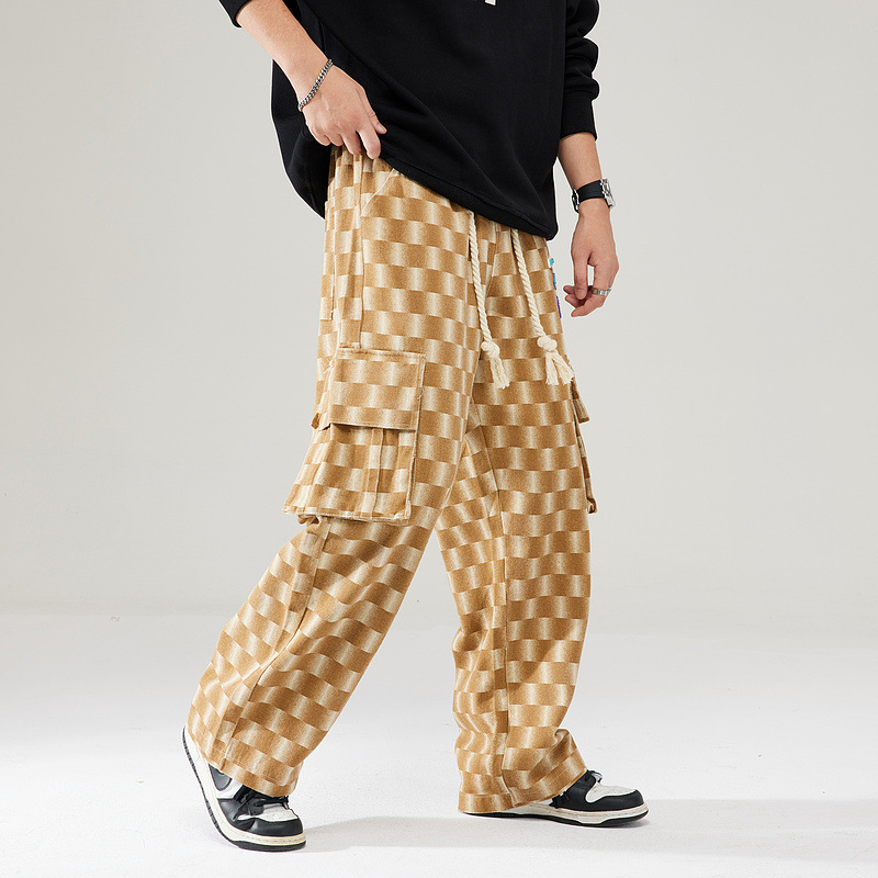 フラッグ チェック柄 カーゴパンツ 韓国 ストリート HIPHOP ダンス 原宿系 Y2K K-POP 衣装 レディース 