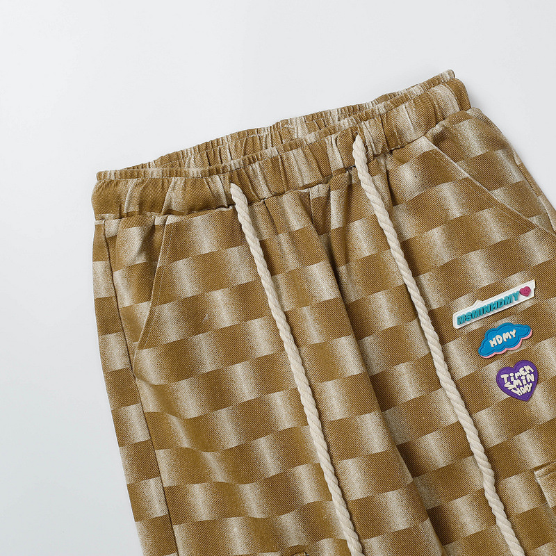 フラッグ チェック柄 カーゴパンツ 韓国 ストリート HIPHOP ダンス 原宿系 Y2K K-POP 衣装 レディース 