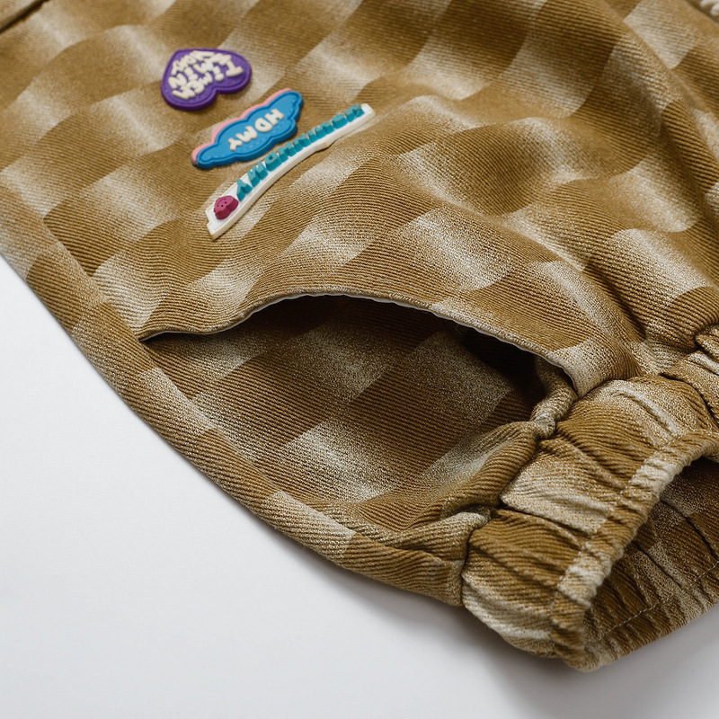 フラッグ チェック柄 カーゴパンツ 韓国 ストリート HIPHOP ダンス 原宿系 Y2K K-POP 衣装 レディース 