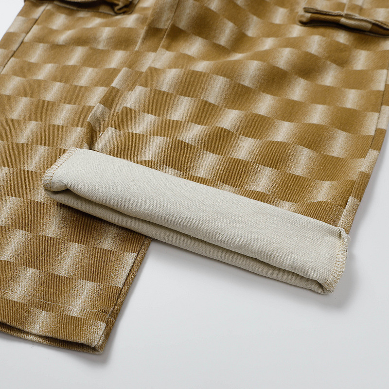 フラッグ チェック柄 カーゴパンツ 韓国 ストリート HIPHOP ダンス 原宿系 Y2K K-POP 衣装 レディース 